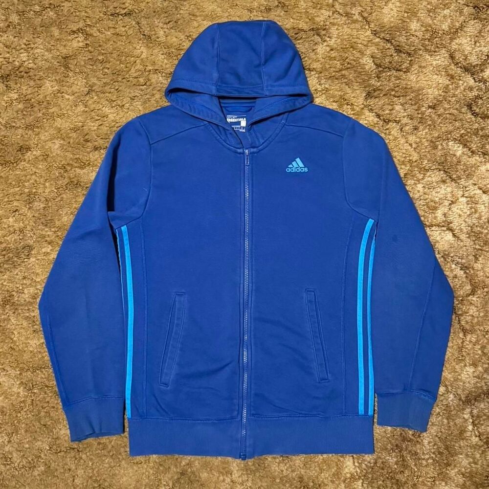 Adidas Sport Essentials Hoodie Blue Small